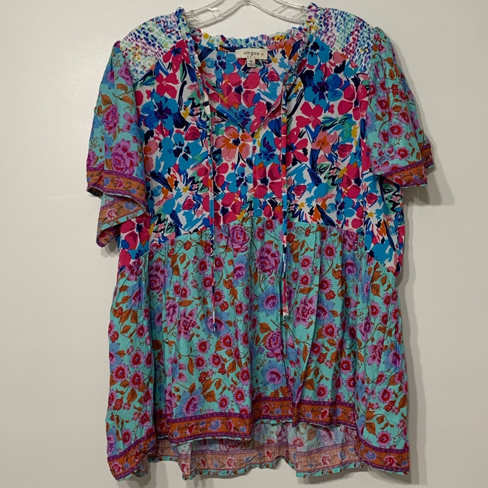 Umgee Colorful Blouse